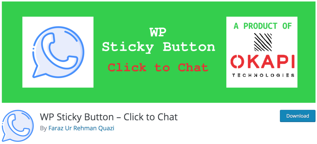 Best WhatsApp Plugins - WP Sticky Button