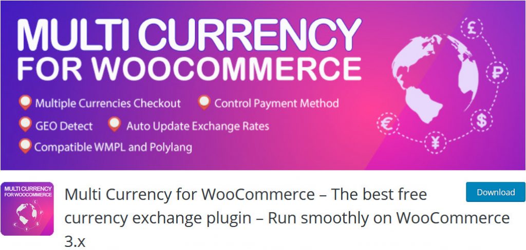 WooCommerce currency switcher - multicurrency for WooCommerce
