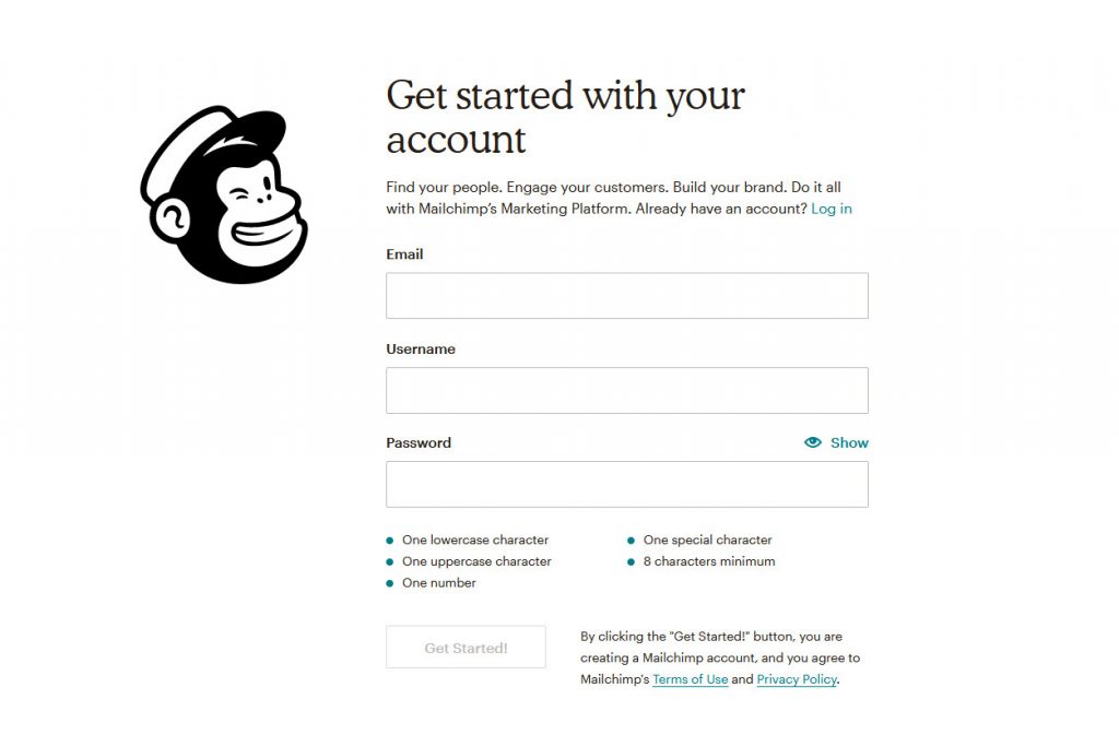 mailchimp woocommerce - connect signup
