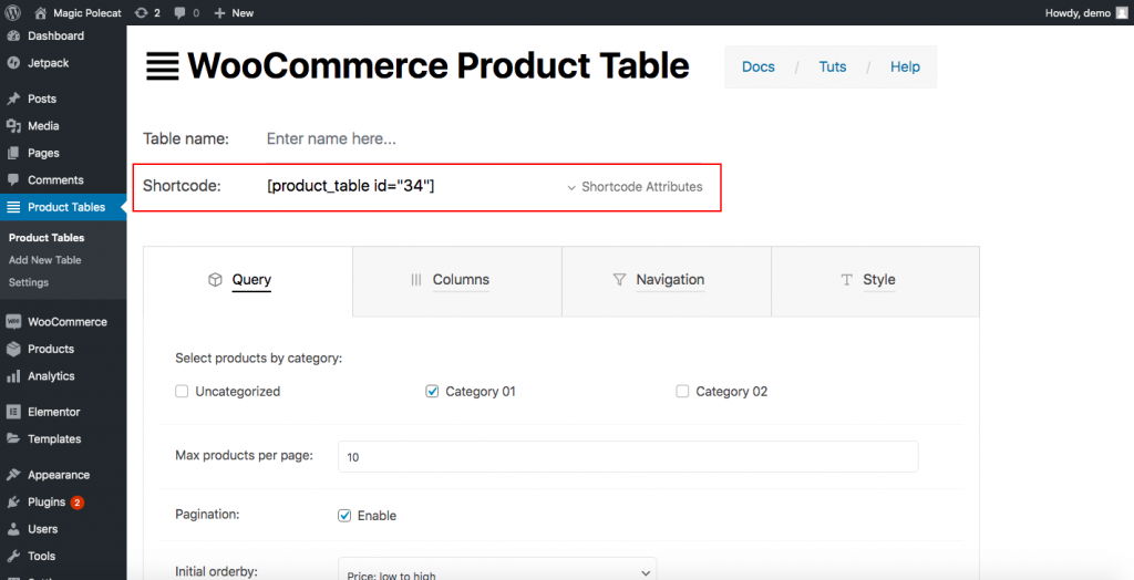Customize WooCommerce Shop Page with plugin and shortcodes