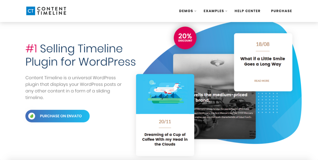 Content Timeline, one of the top WordPress timeline plugins