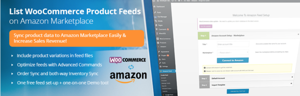 Integrate WooCommerce with Amazon - WC Products to Amazon Marketplaces