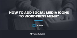 How to Add Social Media Icons to WordPress Menu?