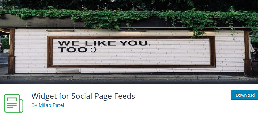 Social Media Plugins for WordPress - facebook widget for social page feeds