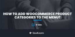 add WooCommerce product categories to the menu