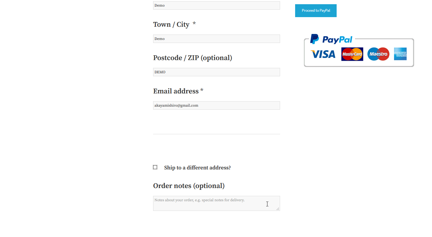 enable shipping address in woocommerce - shipping address optional