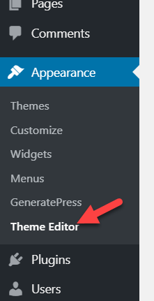 wordpress theme editor