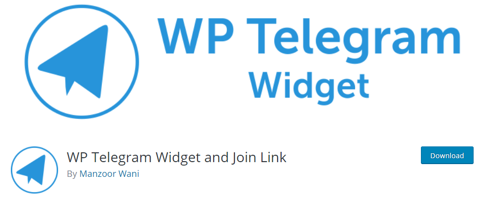 WP Telegram Widget and Join Link