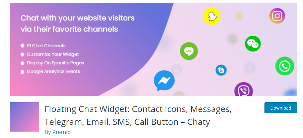 Best Telegram Plugins for WordPress - Floating Chat Widget