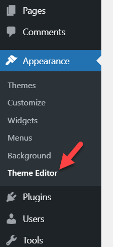 wordpress theme editor