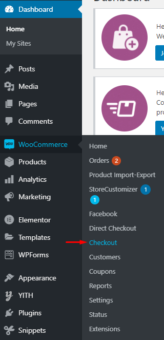 Go to WooCommerce Checkout Manger settings