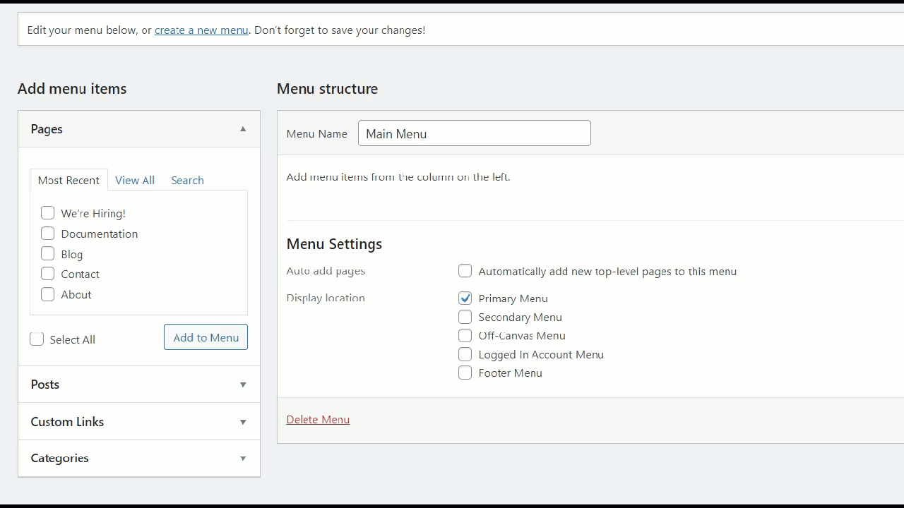 add page to wordpress menu - add pages to your menu