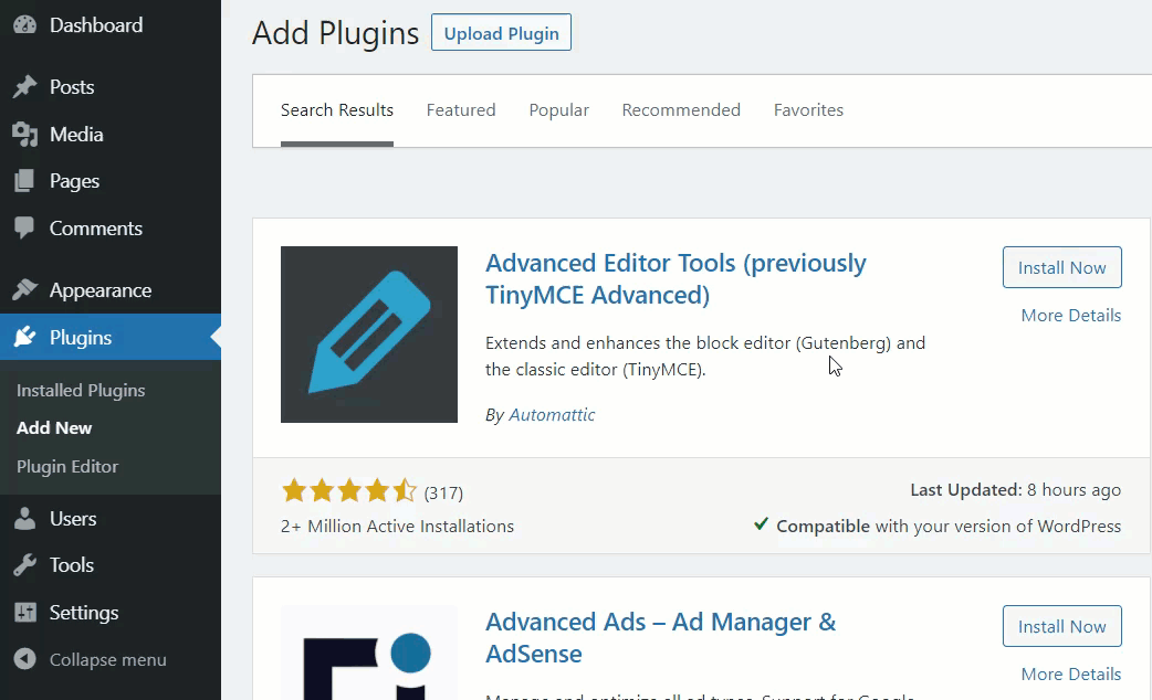 install advanced editor tools plugin