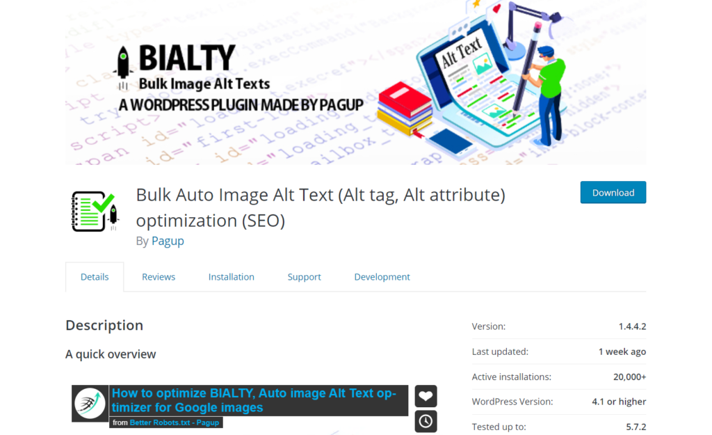 plugins to add alt tags to images - Bulk Auto Image Alt Text (Alt tag, Alt attribute) optimization (SEO)