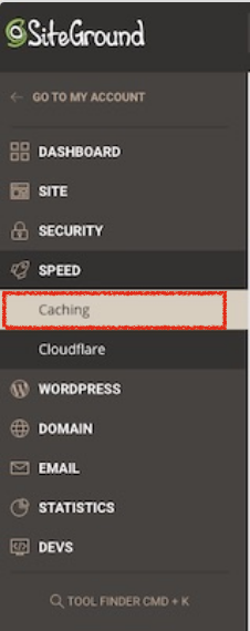 Clear SiteGround cache - SG Optimizer