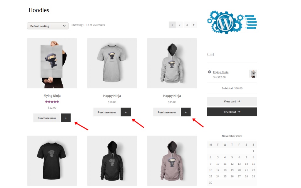 quick view icon customize woocommerce category page