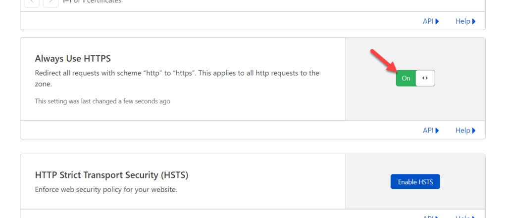 Always Use HTTPS - enable https