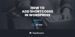 How to add shortcodes in WordPress