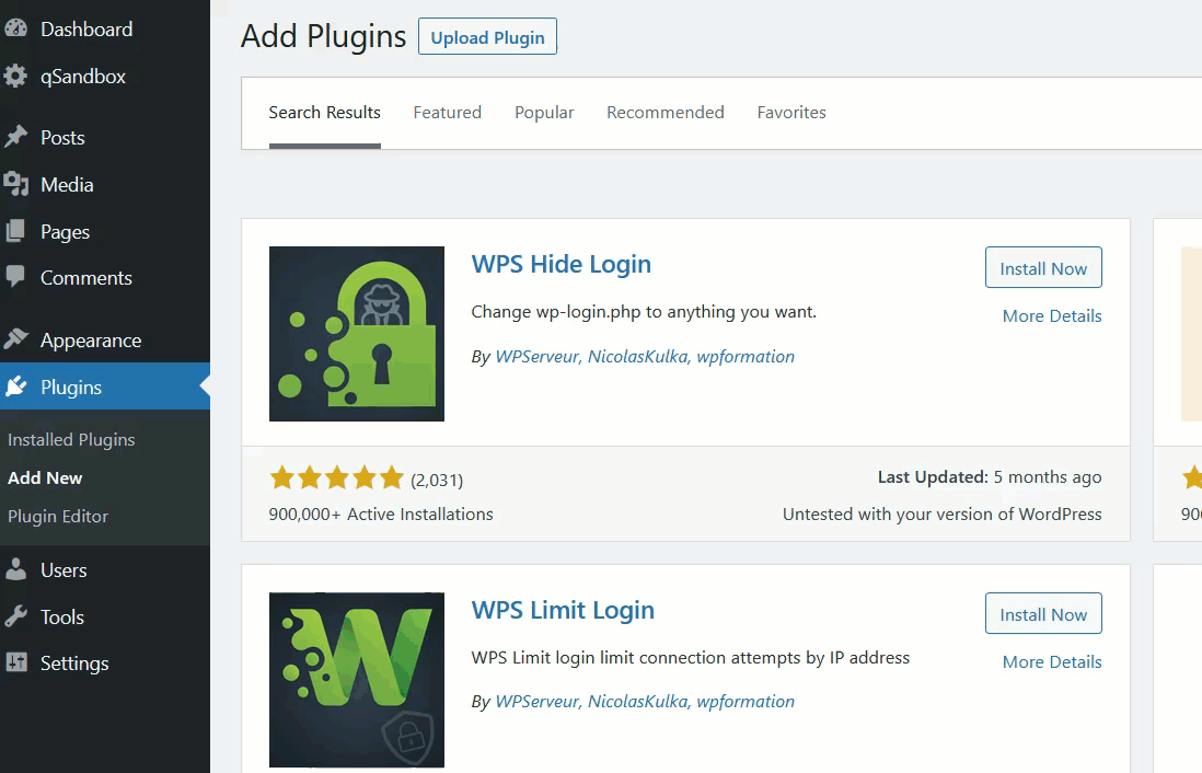 customize wordpress login page - install and activate wps hide login