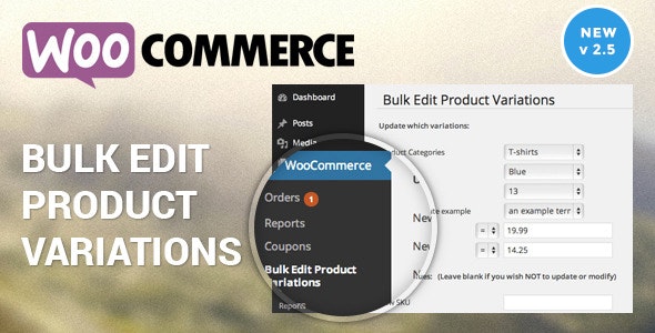 WooCommerce Bulk Edit Variable Products & Prices