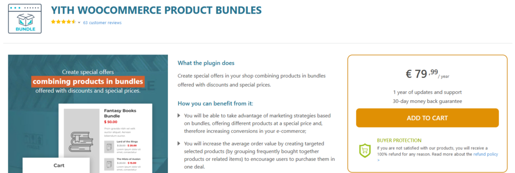 woocommerce product bundle plugins - yith woocommerce