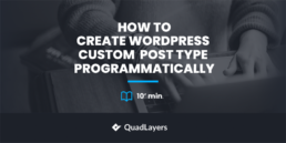 How to create WordPress custom post type programmatically