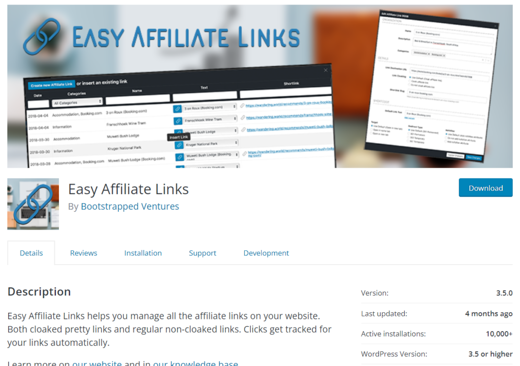 easy affiliate links plugin