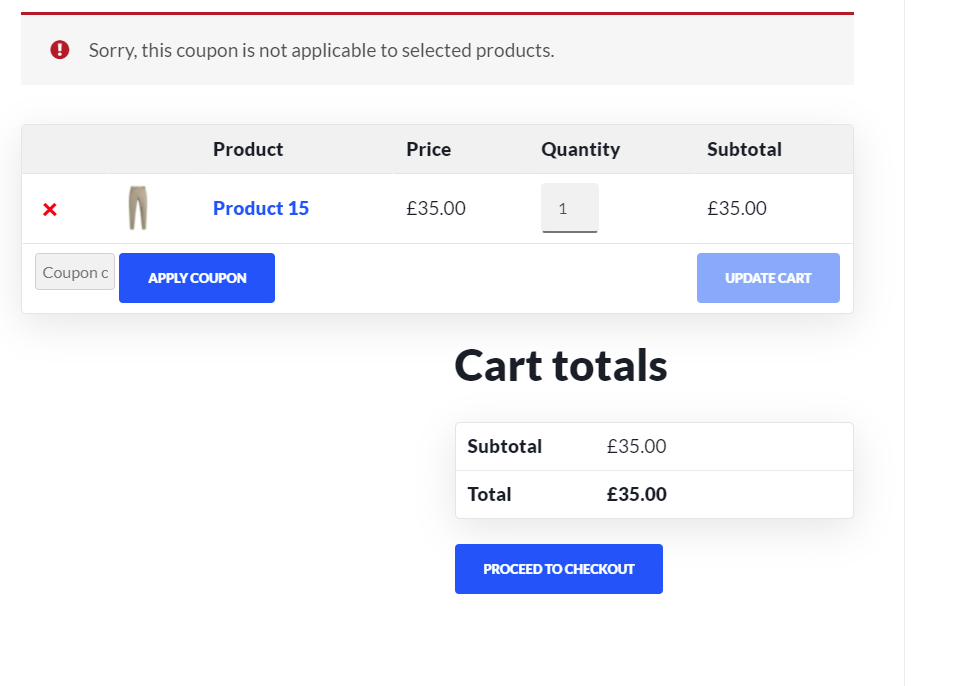 exclude woocommerce product from coupons - excluded product