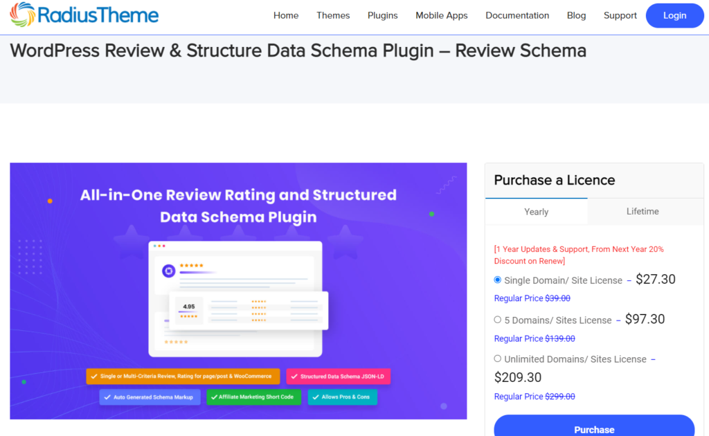 wordpress schema plugins - review schema