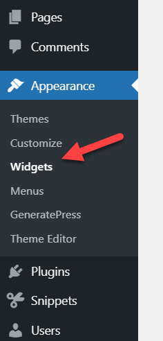 create custom header widget in WordPress - all widgets