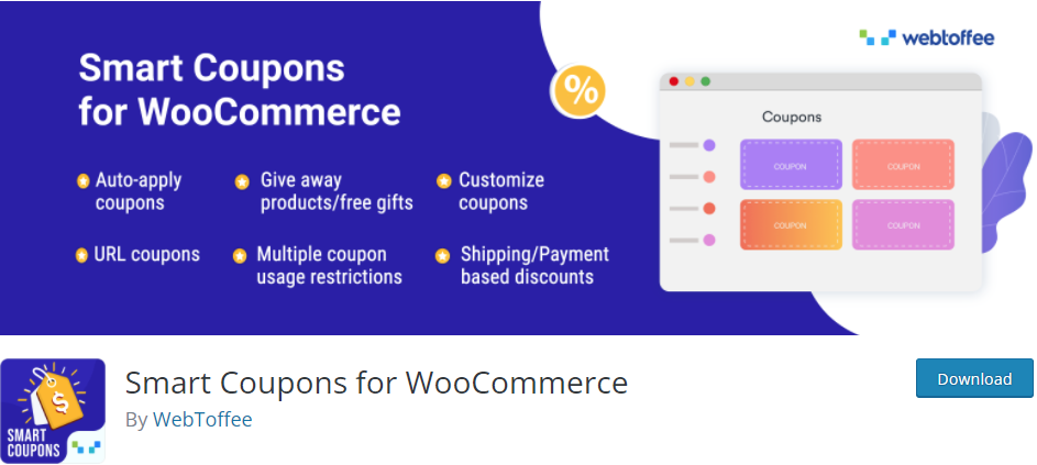woocommerce coupon plugins - Smart coupons
