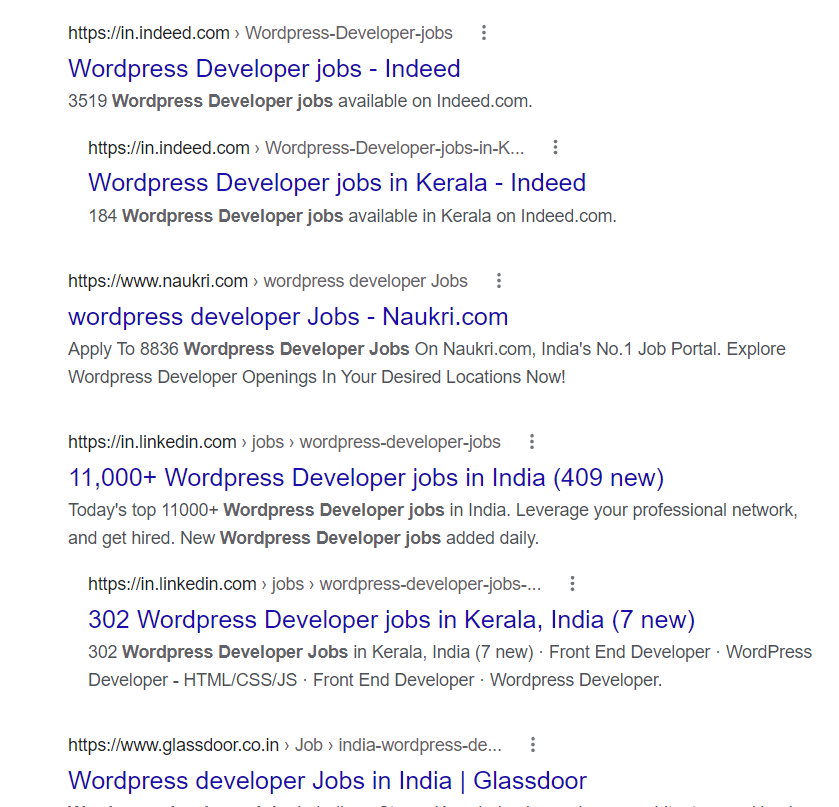 wp developer jobs