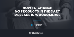 change no products in cart - featured image