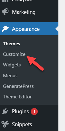 wordpress customizer