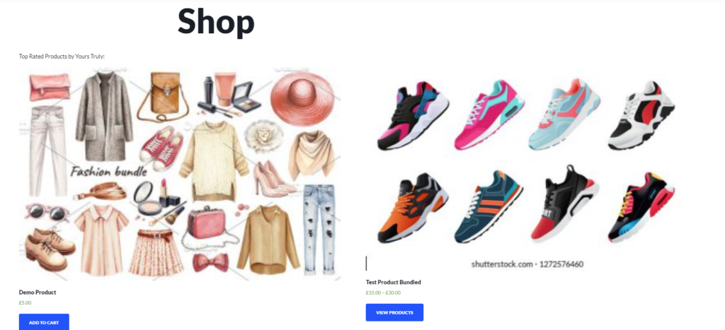 show categories on WooCommerce shop page - bonus top rated