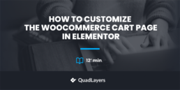 customize woocommerce cart page elementor - featured image