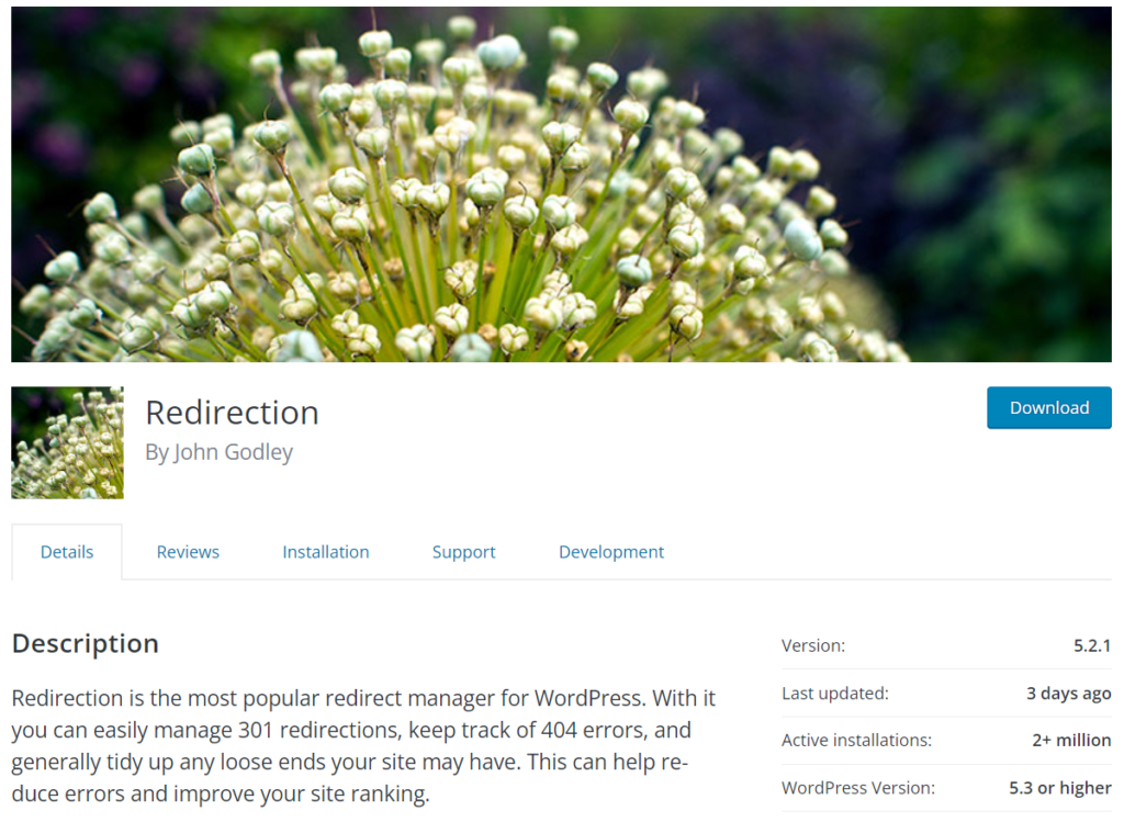 plugins to redirect a WordPress page - redirection
