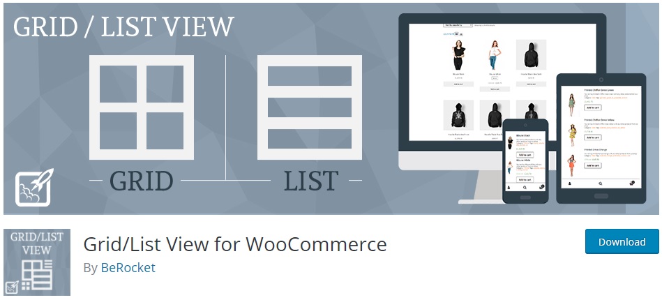 grid list view for woocommerce woocommerce product list view plugins