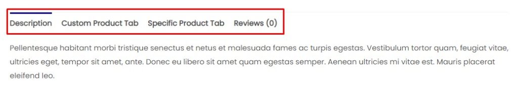 Reorder WooCommerce Product Tabs