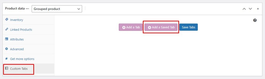 Add a Saved Product Tab to a WooCommerce Product