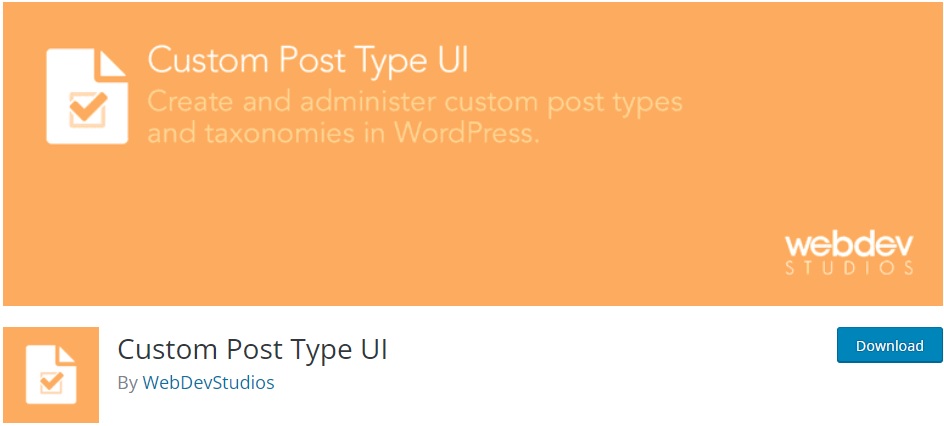 custom post type ui wordpress custom post type plugins
