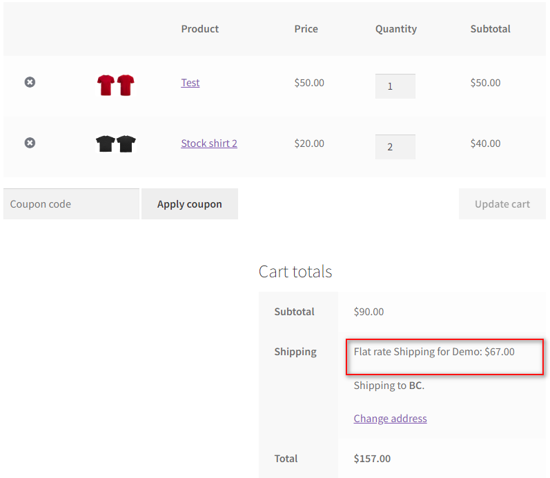 flat rate shipping preview add woocommerce flat rate shipping