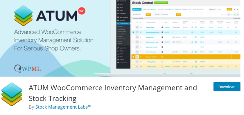 ATUM WooCommerce Inventory Management plugin