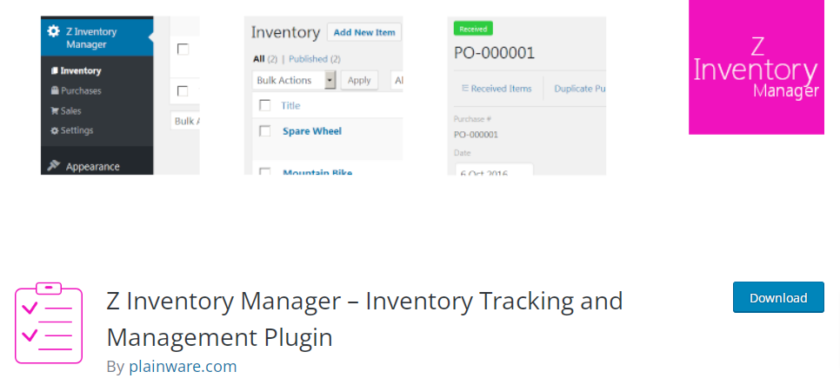 Z Inventory Manager Plugin for WooCommerce