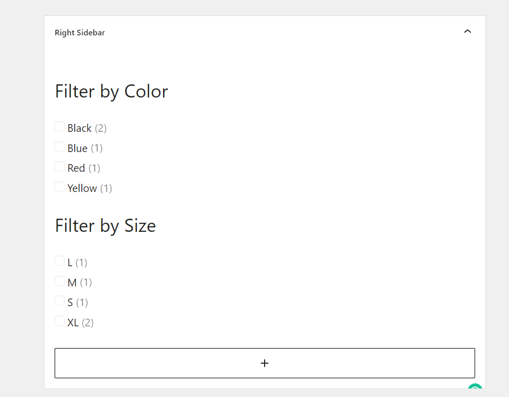 filter widgets - filter woocommerce products by attribute