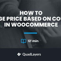 how to change the price based on country in woocommerce