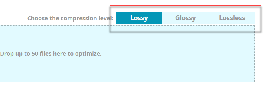 lazy load images in wordpress - compression levels