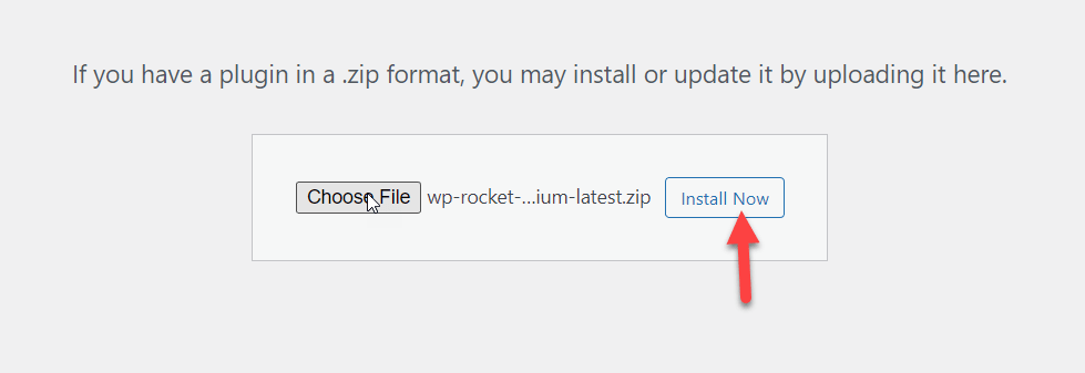 install wp rocket