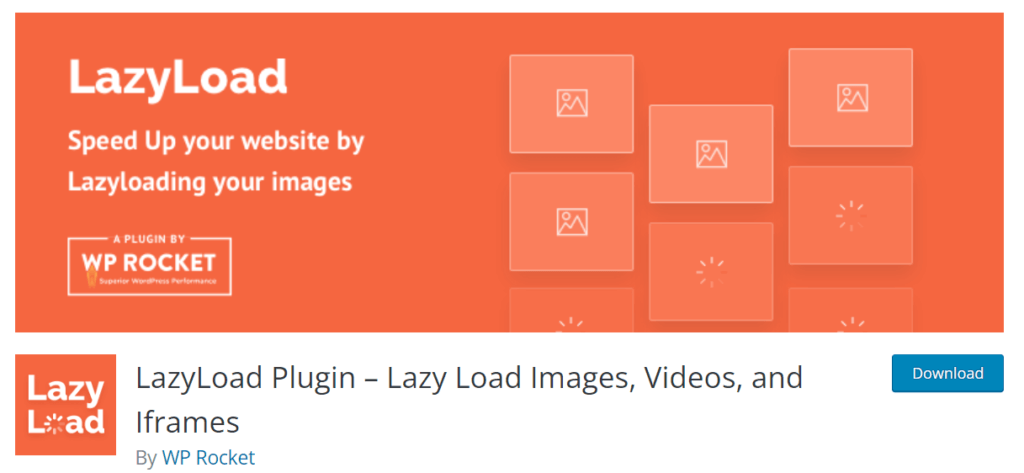 Lazy Load by WP Rocket plugin banner 