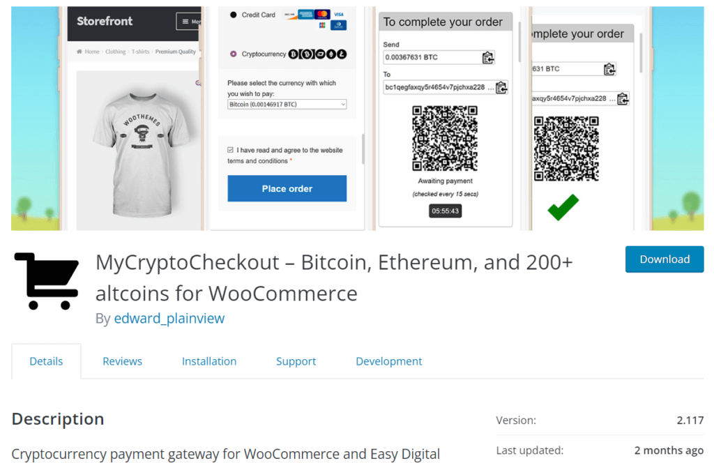 mycryptocheckout - cryptocurrency payment gateways for woocommerce